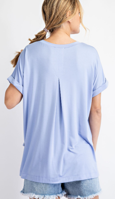 Brooklyn T-shirt-Peri Blue