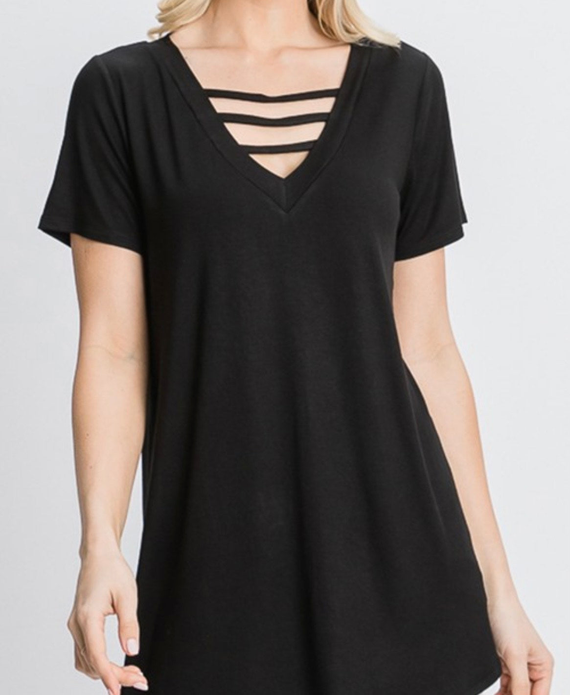 Jessica T-shirt Black -Plus Size