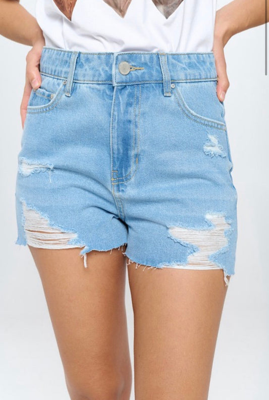 Light Wash Shorts