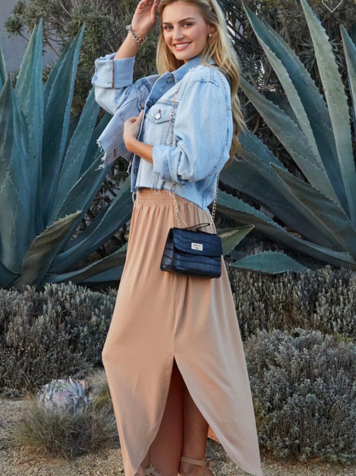 Jenna Maxi Skirt- Taupe