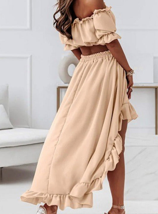 Jasmine Skirt Set-Sand